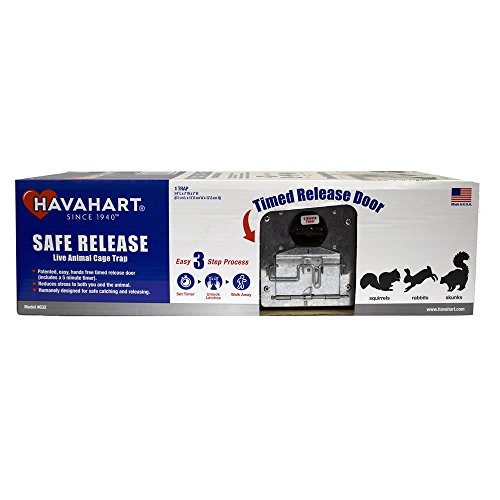 Havahart 632 Medium 2-Door Safe Release Live Animal Cage Trap for Squirrels, Rabbits, Skunks Image